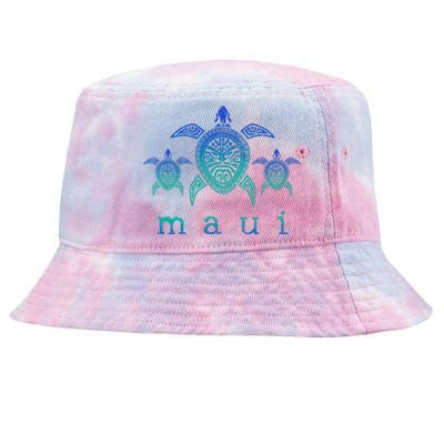 Maui Hawaii Sea Turtles Hawaiian Scuba Diving Tie-Dyed Bucket Hat