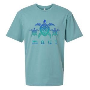 Maui Hawaii Sea Turtles Hawaiian Scuba Diving Sueded Cloud Jersey T-Shirt