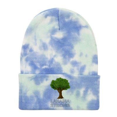 Maui Hawaii Strong Maui Wildfire Lahaina Survivor Tie Dye 12in Knit Beanie