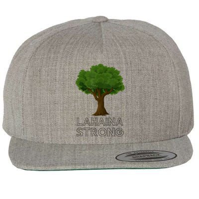 Maui Hawaii Strong Maui Wildfire Lahaina Survivor Wool Snapback Cap