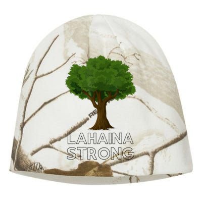 Maui Hawaii Strong Maui Wildfire Lahaina Survivor Kati - Camo Knit Beanie