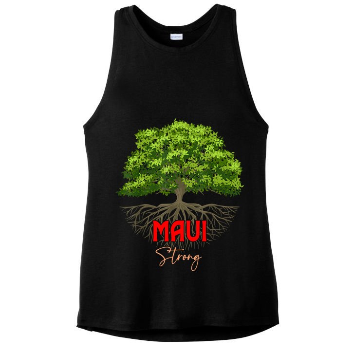 Maui Hawaii Strong Ladies PosiCharge Tri-Blend Wicking Tank