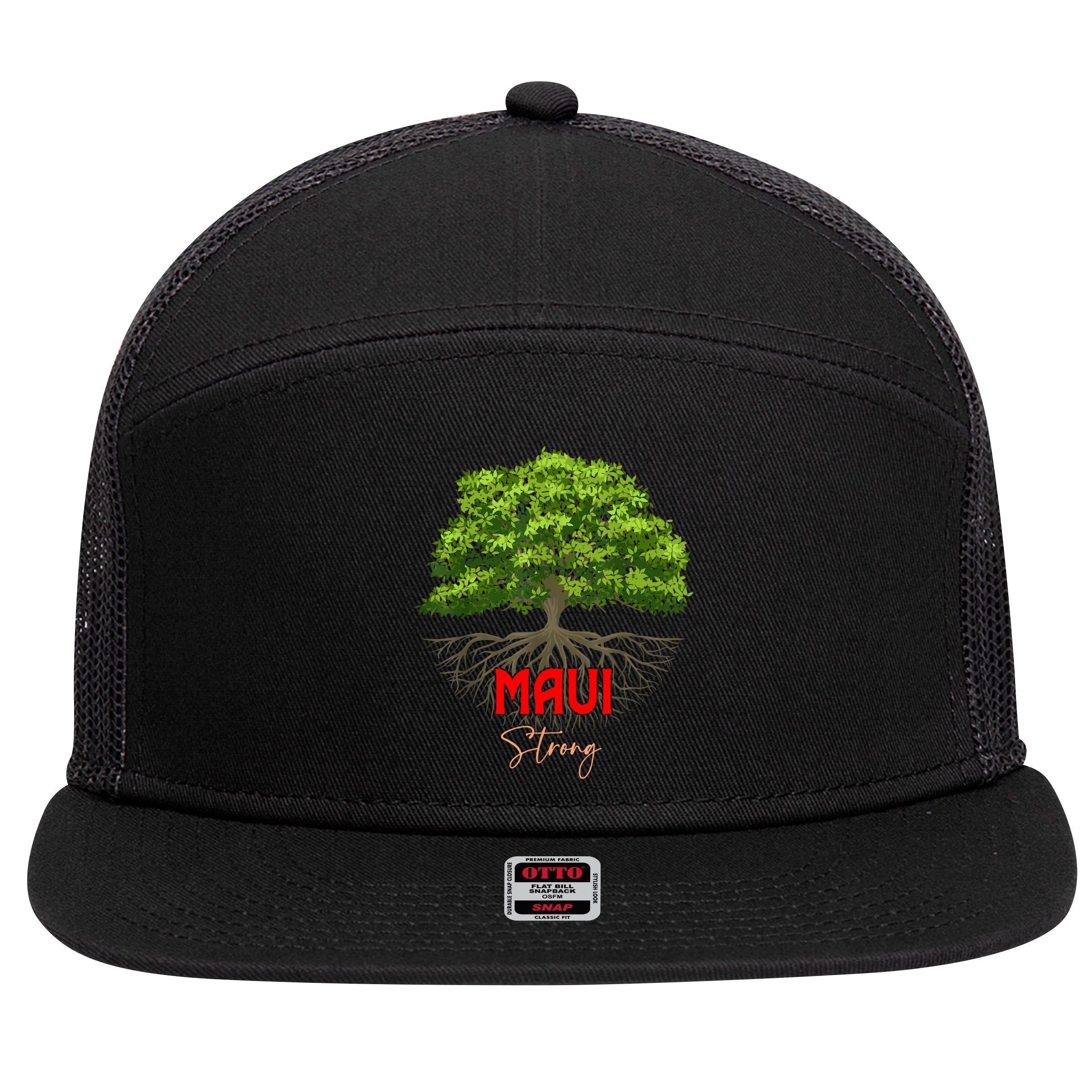 Maui Hawaii Strong 7 Panel Mesh Trucker Snapback Hat