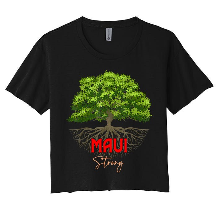 Maui Hawaii Strong Women's Crop Top Tee