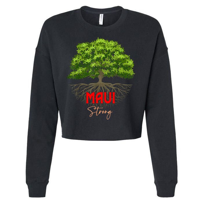 Maui Hawaii Strong Cropped Pullover Crew