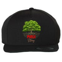 Maui Hawaii Strong Wool Snapback Cap