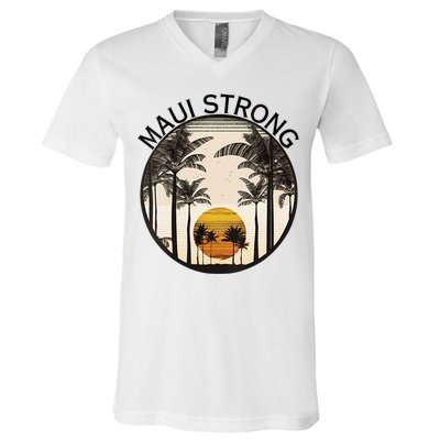Maui Hawaii Strong Pray For Maui Pray For Lahaina Hawaii V-Neck T-Shirt