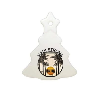 Maui Hawaii Strong Pray For Maui Pray For Lahaina Hawaii Ceramic Tree Ornament