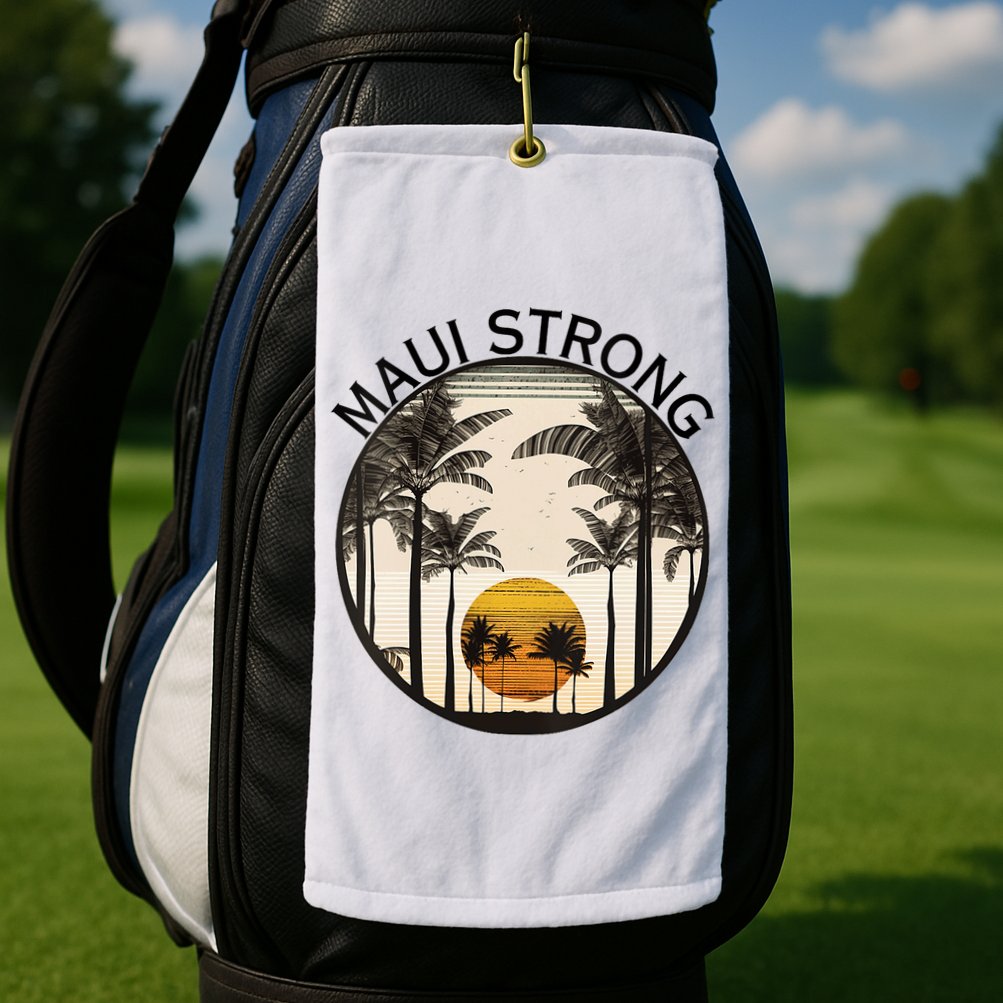 Maui Hawaii Strong Pray For Maui Pray For Lahaina Hawaii Golf Towel