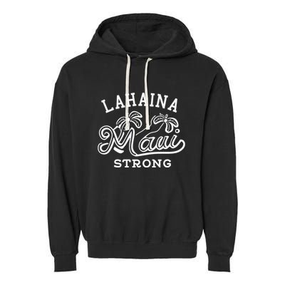 Maui Hawaii Shoreline Supportive Golden Maui Strong Lahaina Banyan Tree Garment-Dyed Fleece Hoodie