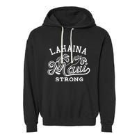 Maui Hawaii Shoreline Supportive Golden Maui Strong Lahaina Banyan Tree Garment-Dyed Fleece Hoodie