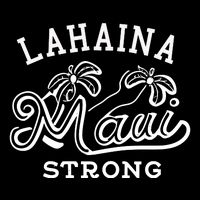 Maui Hawaii Shoreline Supportive Golden Maui Strong Lahaina Banyan Tree Flexfit Unipanel Trucker Cap
