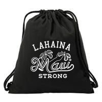 Maui Hawaii Shoreline Supportive Golden Maui Strong Lahaina Banyan Tree Drawstring Bag