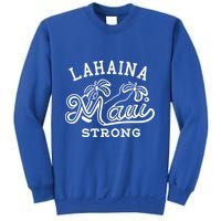 Maui Hawaii Shoreline Supportive Golden Maui Strong Lahaina Banyan Tree Sweatshirt