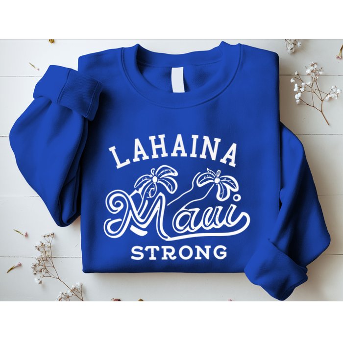 Maui Hawaii Shoreline Supportive Golden Maui Strong Lahaina Banyan Tree Sweatshirt