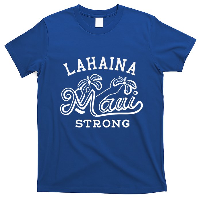 Maui Hawaii Shoreline Supportive Golden Maui Strong Lahaina Banyan Tree T-Shirt