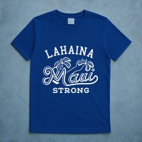 Maui Hawaii Shoreline Supportive Golden Maui Strong Lahaina Banyan Tree T-Shirt
