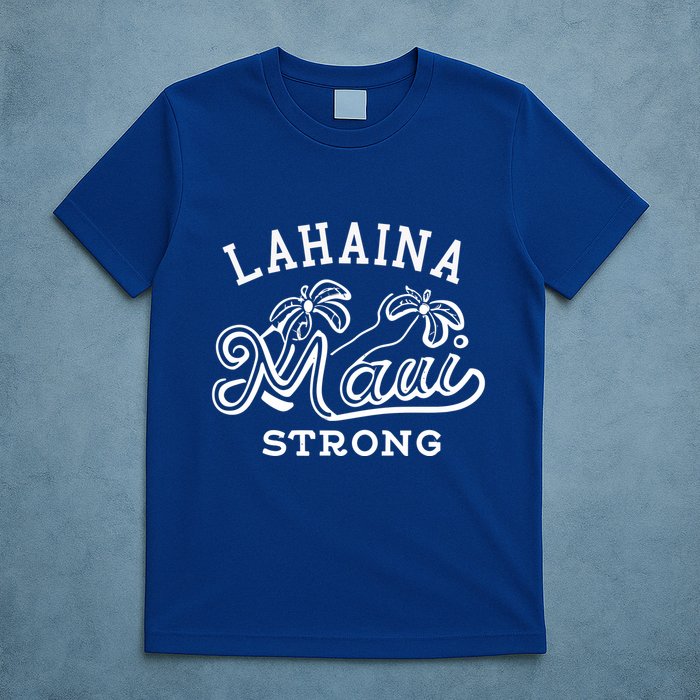 Maui Hawaii Shoreline Supportive Golden Maui Strong Lahaina Banyan Tree T-Shirt