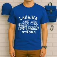 Maui Hawaii Shoreline Supportive Golden Maui Strong Lahaina Banyan Tree T-Shirt