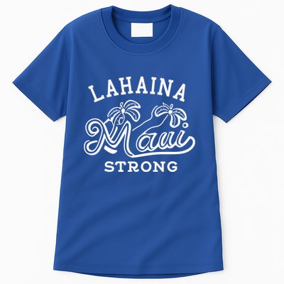 Maui Hawaii Shoreline Supportive Golden Maui Strong Lahaina Banyan Tree Tall T-Shirt