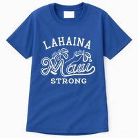 Maui Hawaii Shoreline Supportive Golden Maui Strong Lahaina Banyan Tree Tall T-Shirt