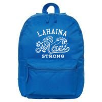 Maui Hawaii Shoreline Supportive Golden Maui Strong Lahaina Banyan Tree 16 in Basic Backpack
