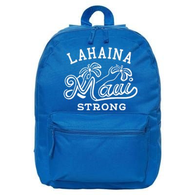 Maui Hawaii Shoreline Supportive Golden Maui Strong Lahaina Banyan Tree 16 in Basic Backpack