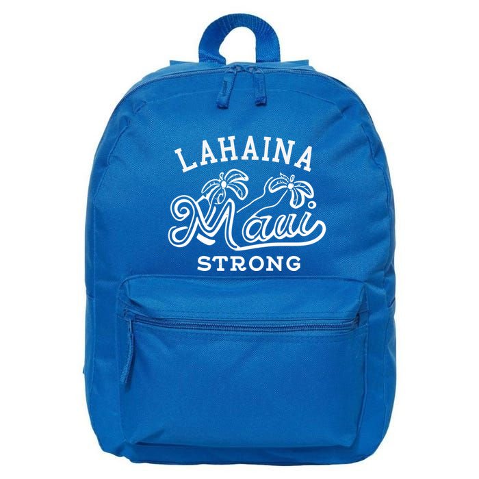 Maui Hawaii Shoreline Supportive Golden Maui Strong Lahaina Banyan Tree 16 in Basic Backpack
