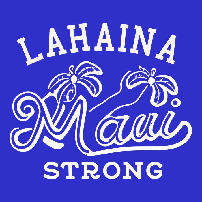 Maui Hawaii Shoreline Supportive Golden Maui Strong Lahaina Banyan Tree 16 in Basic Backpack