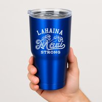 Maui Hawaii Shoreline Supportive Golden Maui Strong Lahaina Banyan Tree Tumbler