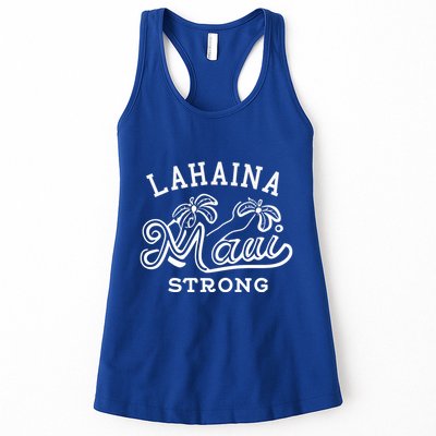 Maui Hawaii Shoreline Supportive Golden Maui Strong Lahaina Banyan Tree Womens Tank Top