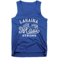Maui Hawaii Shoreline Supportive Golden Maui Strong Lahaina Banyan Tree Tank Top