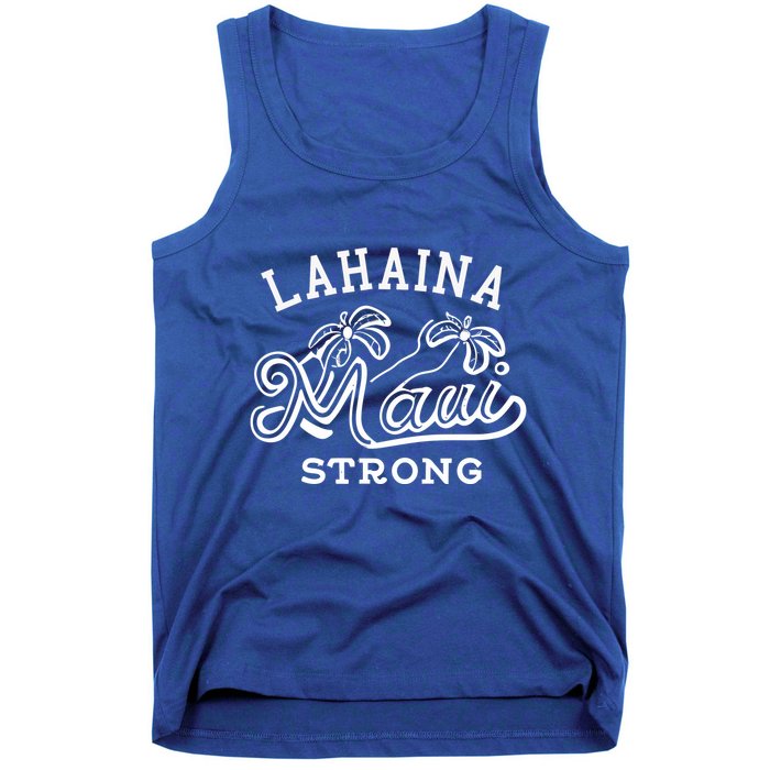 Maui Hawaii Shoreline Supportive Golden Maui Strong Lahaina Banyan Tree Tank Top