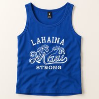 Maui Hawaii Shoreline Supportive Golden Maui Strong Lahaina Banyan Tree Tank Top