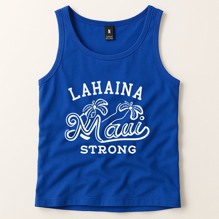 Maui Hawaii Shoreline Supportive Golden Maui Strong Lahaina Banyan Tree Tank Top