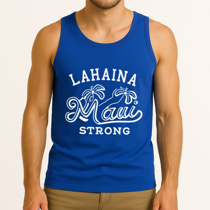Maui Hawaii Shoreline Supportive Golden Maui Strong Lahaina Banyan Tree Tank Top