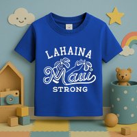 Maui Hawaii Shoreline Supportive Golden Maui Strong Lahaina Banyan Tree Toddler T-Shirt