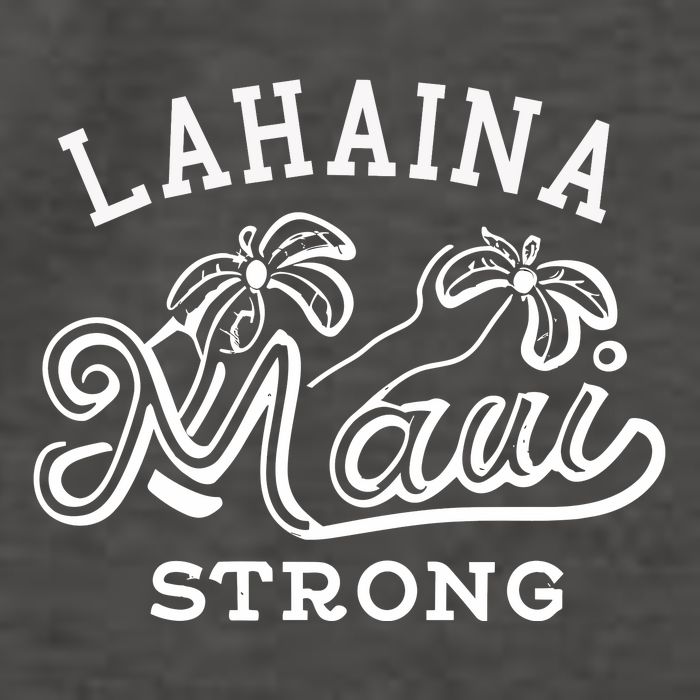 Maui Hawaii Shoreline Supportive Golden Maui Strong Lahaina Banyan Tree Vector Backpack