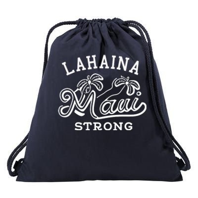 Maui Hawaii Shoreline Supportive Golden Maui Strong Lahaina Banyan Tree Drawstring Bag