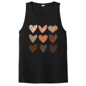 Melanin Hearts Social Justice Equality Bhm Juneteenth Meaningful Gift PosiCharge Competitor Tank