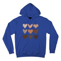 Melanin Hearts Social Justice Equality Bhm Juneteenth Meaningful Gift Hoodie