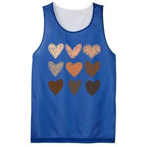 Melanin Hearts Social Justice Equality Bhm Juneteenth Meaningful Gift Mesh Reversible Basketball Jersey Tank