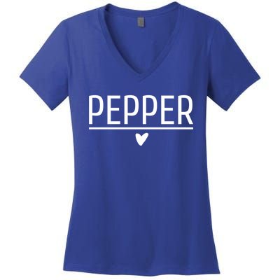 Matching Halloween Salt And Pepper Costume For Couples Gift Women's V-Neck T-Shirt