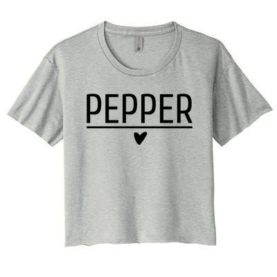 Matching Halloween Salt And Pepper Costume For Couples Gift Women's Crop Top Tee