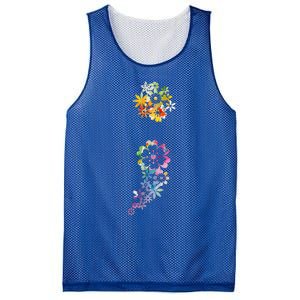 Mental Health Semicolon Flower Mesh Reversible Basketball Jersey Tank