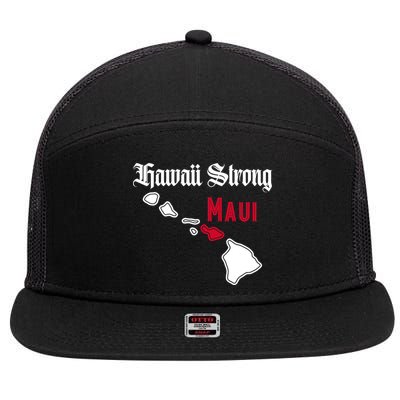 Maui Hawaii Strong Hawaii Stay With Maui Hawaii 7 Panel Mesh Trucker Snapback Hat