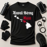 Maui Hawaii Strong Hawaii Stay With Maui Hawaii Cooling Performance Crew T-Shirt