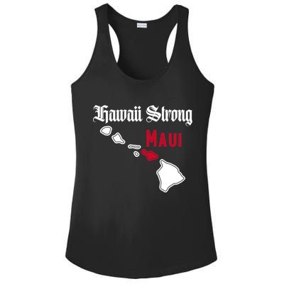 Maui Hawaii Strong Hawaii Stay With Maui Hawaii Ladies PosiCharge Competitor Racerback Tank