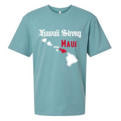 Maui Hawaii Strong Hawaii Stay With Maui Hawaii Sueded Cloud Jersey T-Shirt