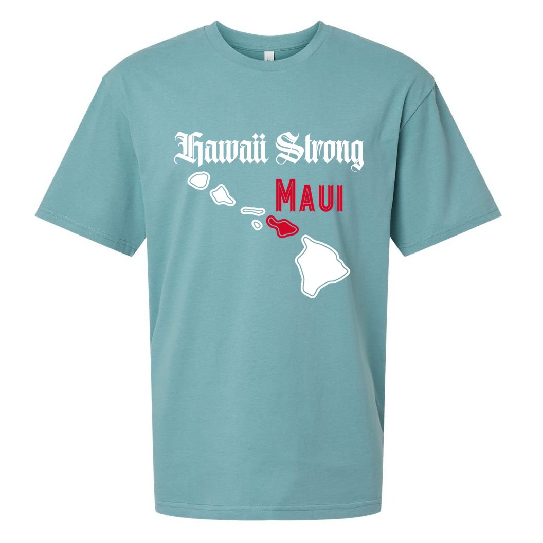 Maui Hawaii Strong Hawaii Stay With Maui Hawaii Sueded Cloud Jersey T-Shirt